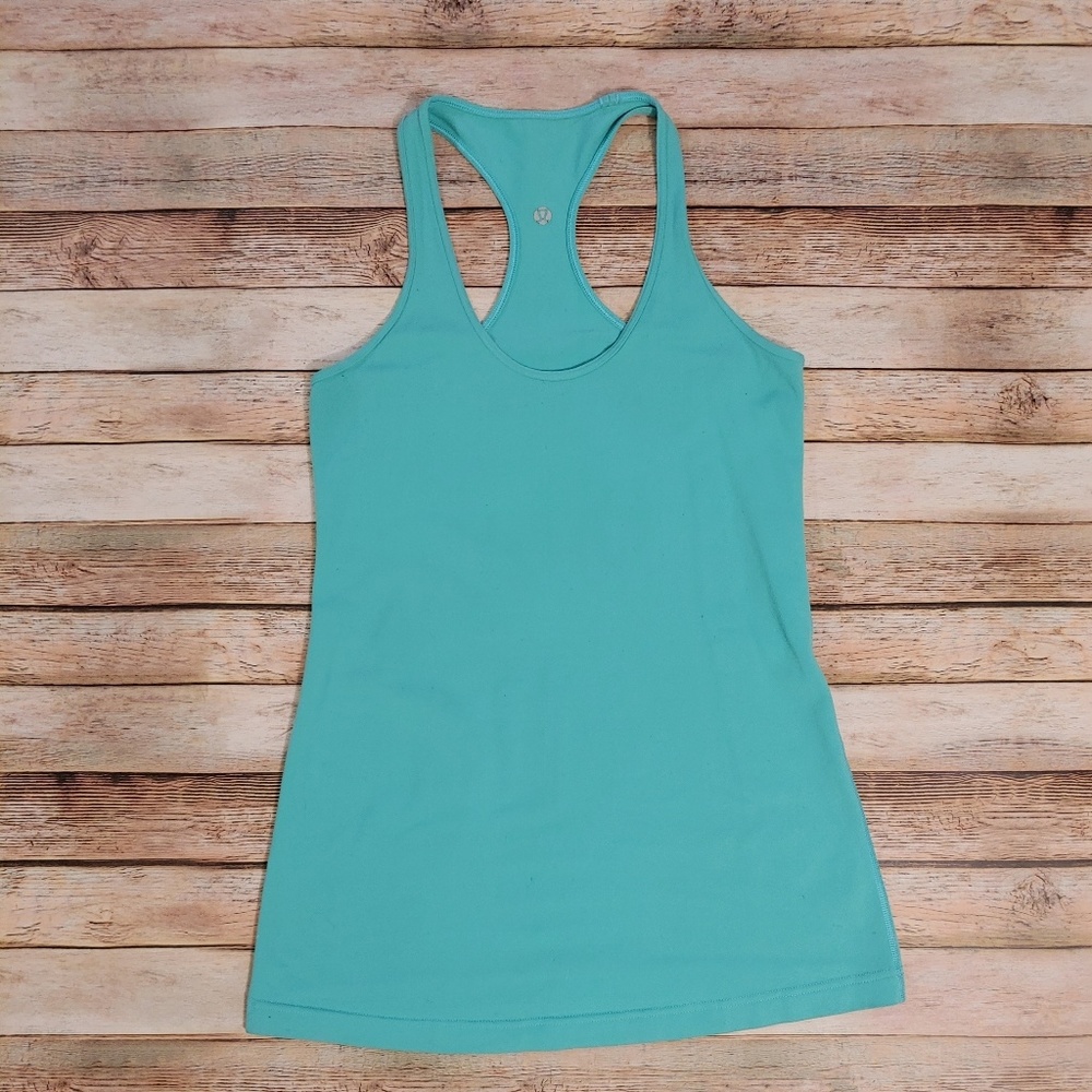 Teal green Lululemon tank